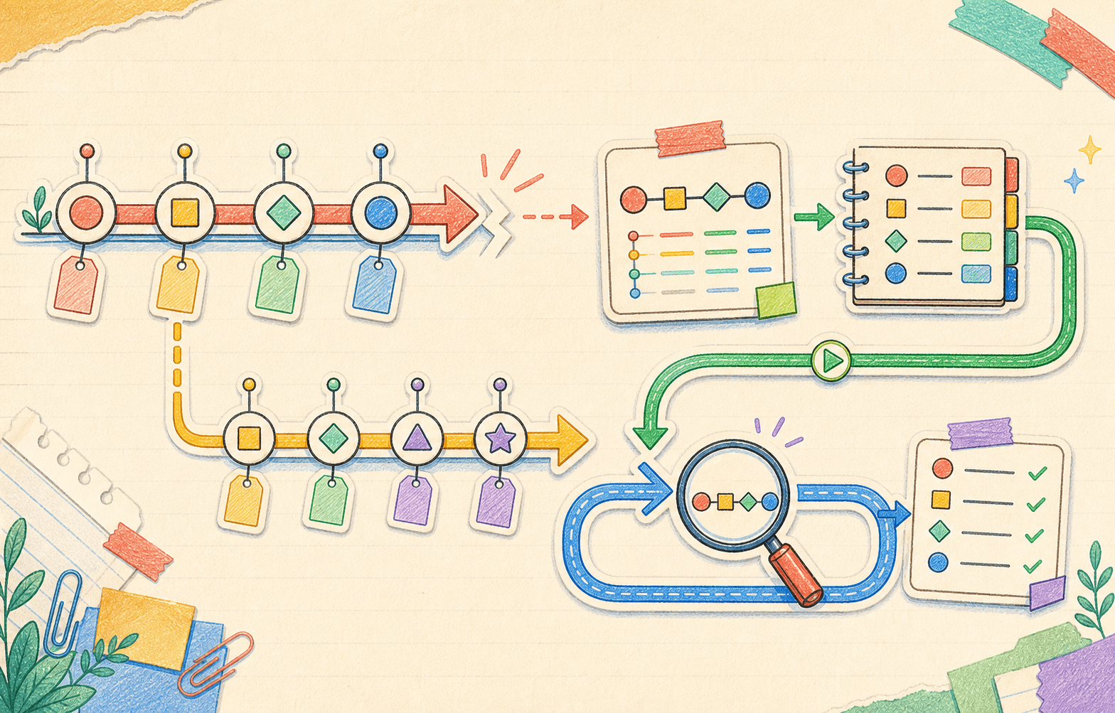 Separate paths for explicit resume, sequence-accurate branching, and verified replay